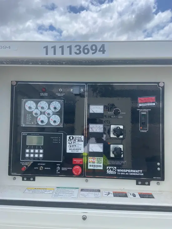 2020 Multiquip DCA70SSIU4F Diesel Generator