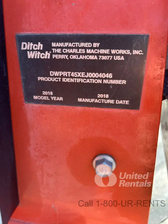 2018 Ditch Witch RT45 Trencher