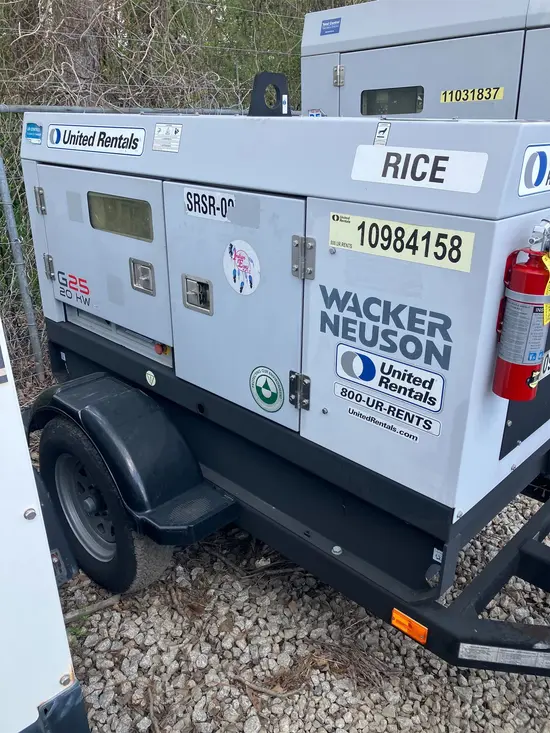 2019 Wacker Neuson G25 T4F Diesel Generator
