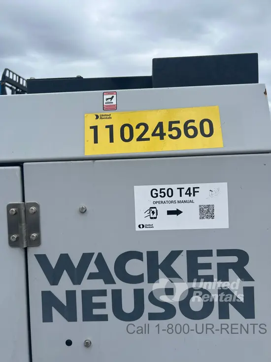 2019 Wacker Neuson G50 T4F Diesel Generator
