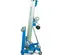 Blue and silver GENIE Material Lift, 700-1,000 lbs., 6 ft.-12 ft., Manual