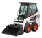 White, black and orange BOBCAT 600-850 lb. Skid Steer