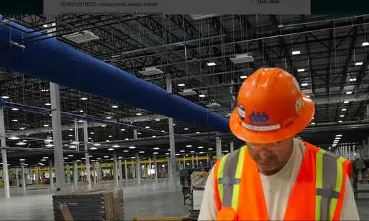 Man in PPE on jobsite