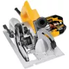 Yellow, gray and black DEWALT Circular Saw, 7-1/4 in., Electric Powered