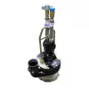Black and silver HYDRATECH Pump Head, 4 in., Cast Iron
