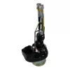 Black and silver HYDRATECH Pump Head, 6 in., Cast Iron