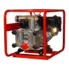 Red and silver and black MULTIQUIP Trash Pump, 2 in.