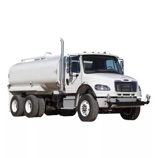 White Freightliner Water Truck