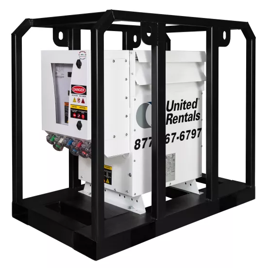 White and black 75 kVA Step Down Transformer, 480V/208V