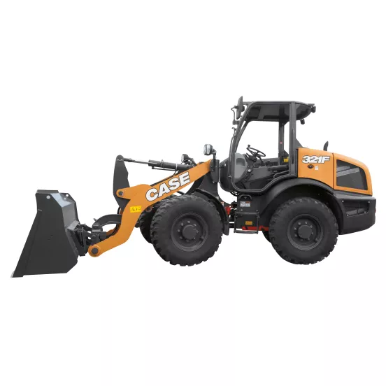 Orange and black CASE 1.5-1.9 yd. Wheel Loader