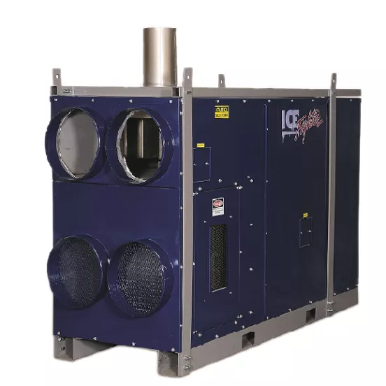 Blue Frostfighter Indirect Fired Heater, 700,000 BTU, Propane/Natural Gas Dual Fuel