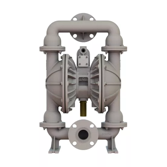Gray VERSAMATIC Air-operated Double-diaphragm Pump, 2 in., Stainless