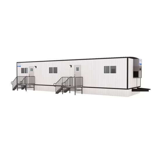 48 ft. by 12 ft. Office Trailer, 2 Offices, 1 Restroom
